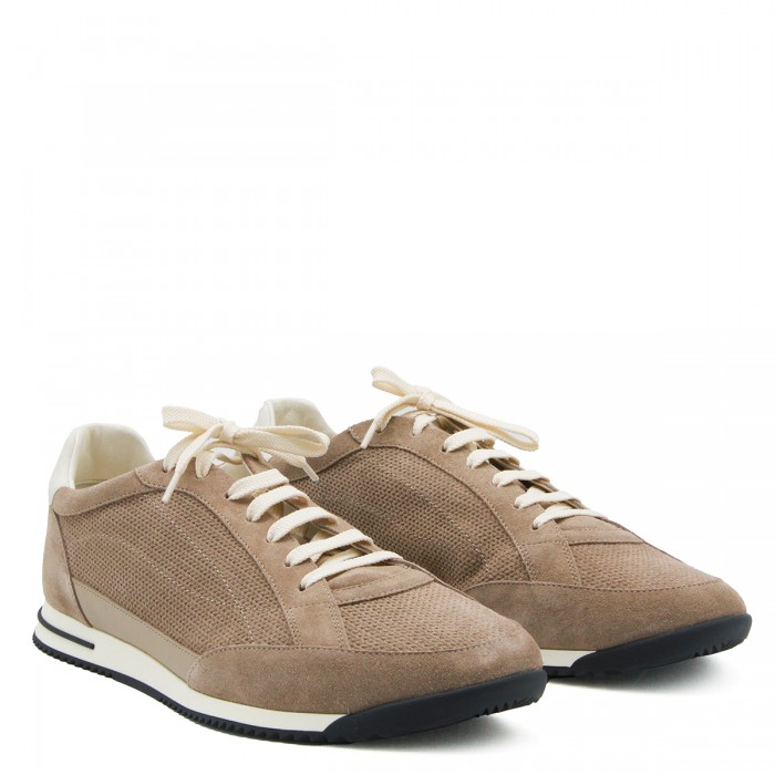 BEIGE LEATHER SNEAKERS 2