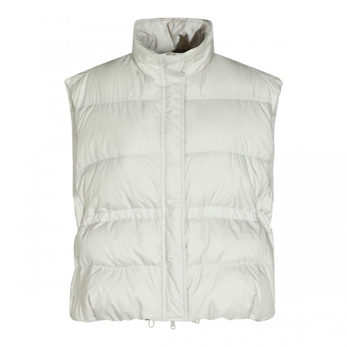 GREY PUFFER VEST DOWN JACKET
