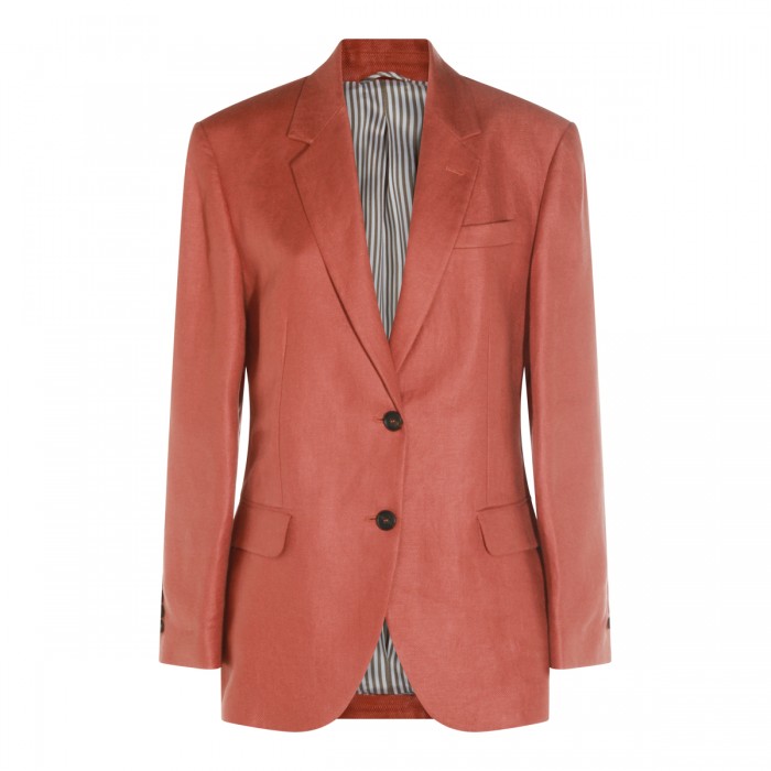 DEEP PINK LINEN BLAZER