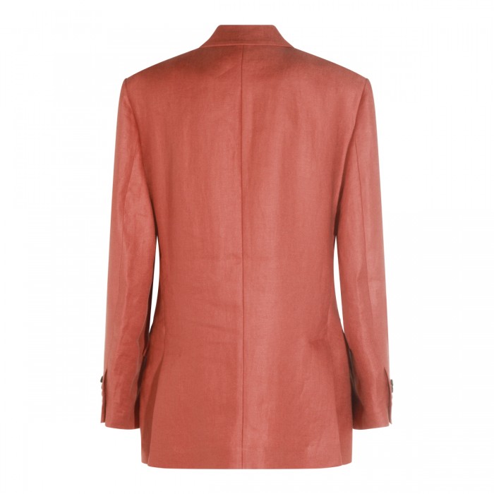 DEEP PINK LINEN BLAZER 2