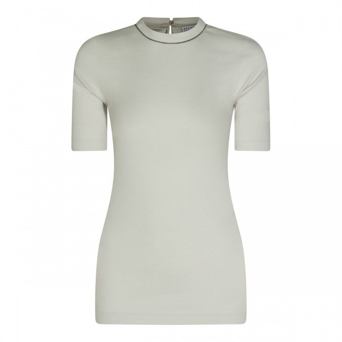 WHITE SAND COTTON STRETCH...