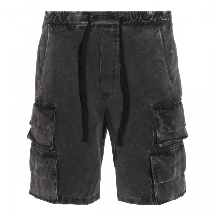 BLACK COTTON SHORTS