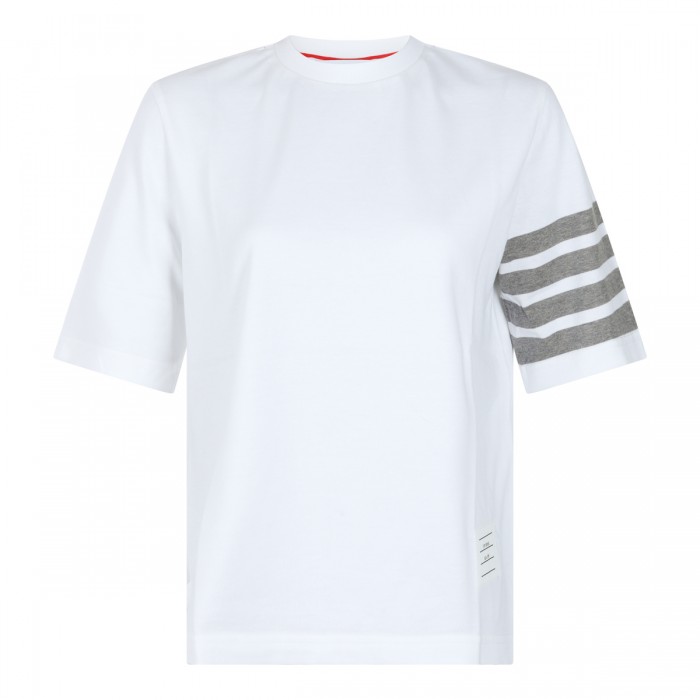 WHITE COTTON T-SHIRT