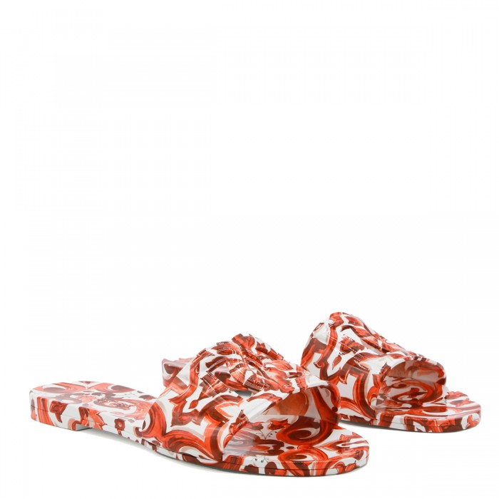 WHITE AND ORANGE MAIOLICA... 2