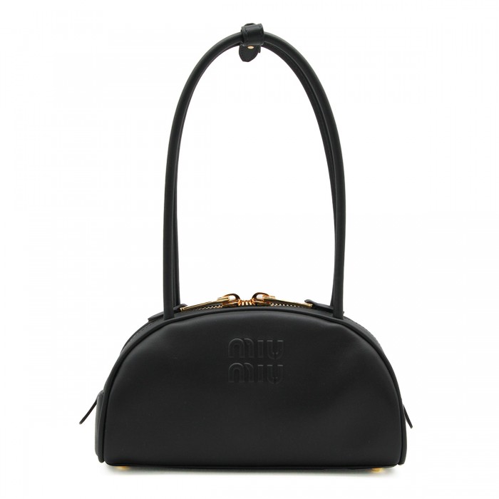 BLACK LEATHER BEAU SHOULDER...
