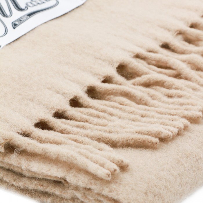 BEIGE WOOL SCARF 2