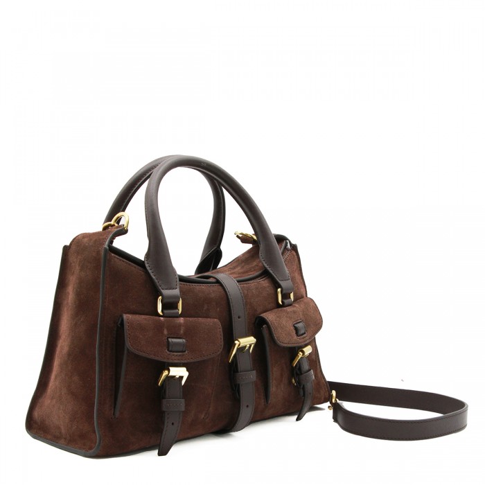 BROWN LEATHER ROXANNE SMALL... 2