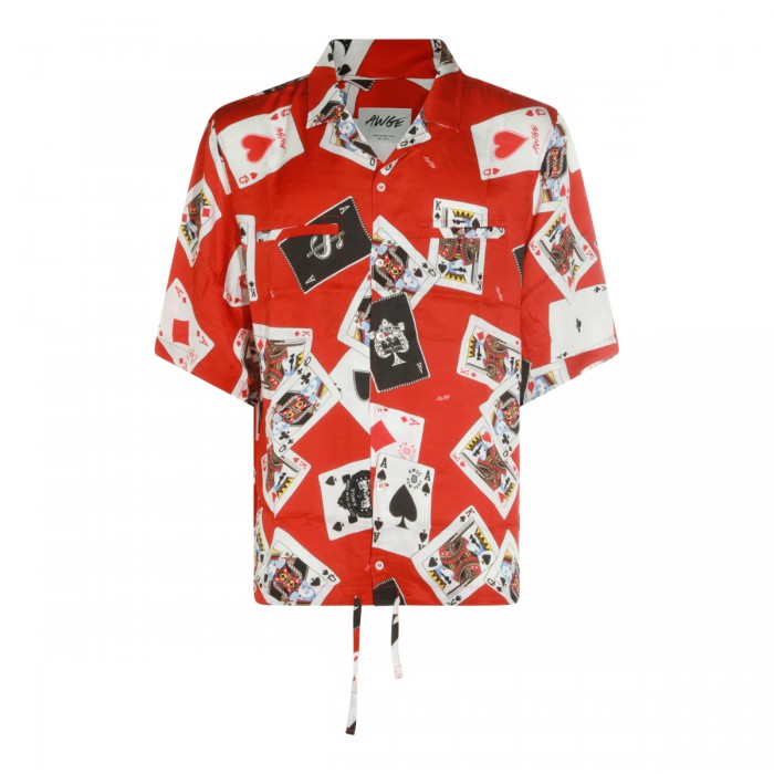 RED VISCOSE SHIRT