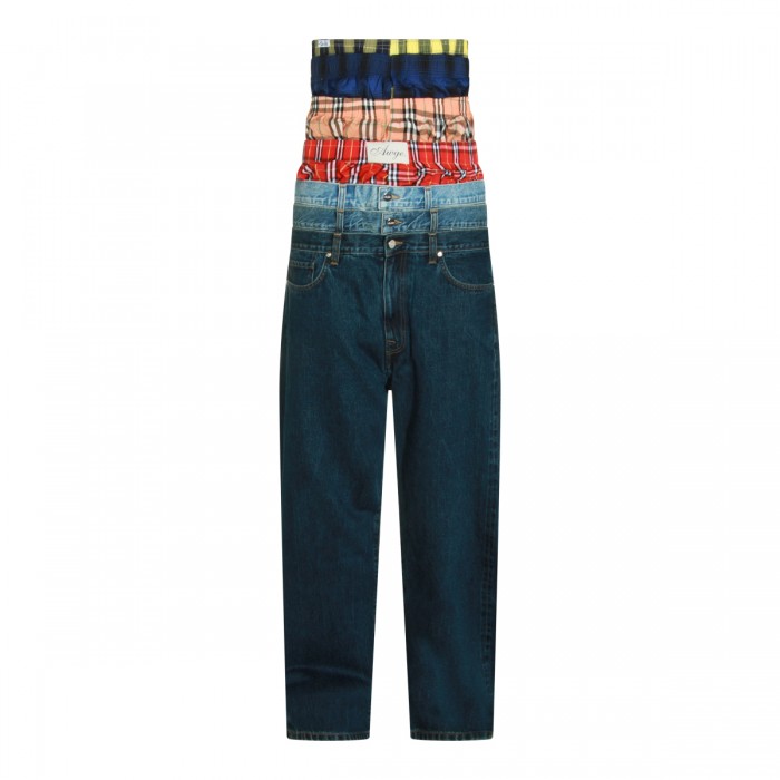 MULTICOLOR COTTON JEANS