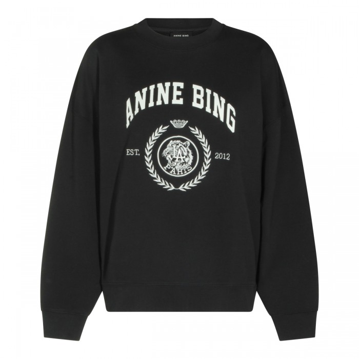 BLACK COTTON MILES SWEATSHIRT