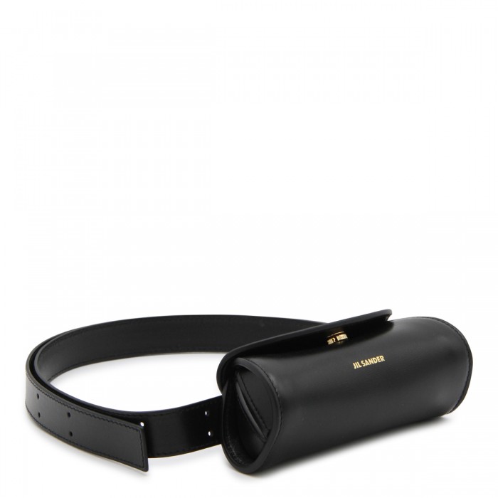 BLACK LEATHER CROSSBODY BAG 2