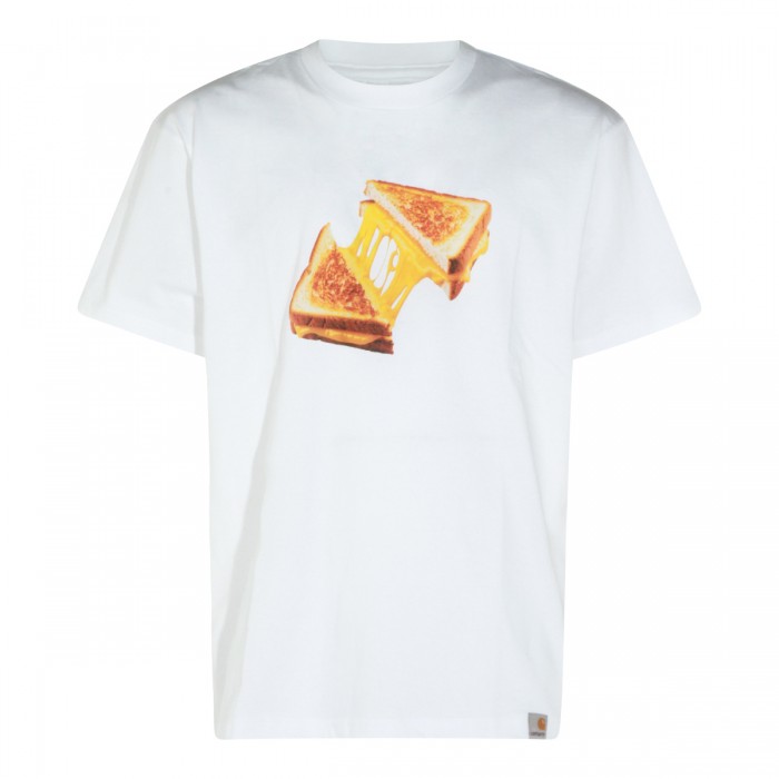 WHITE COTTON T-SHIRT