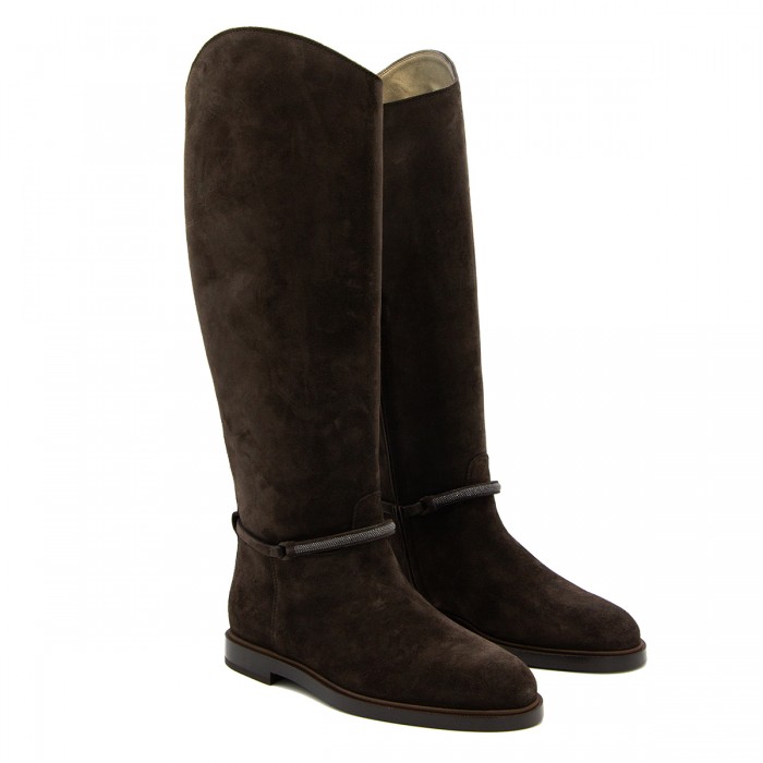 BROWN LEATHER BOOTS 2