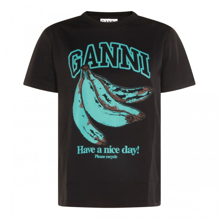 BLACK COTTON T-SHIRT