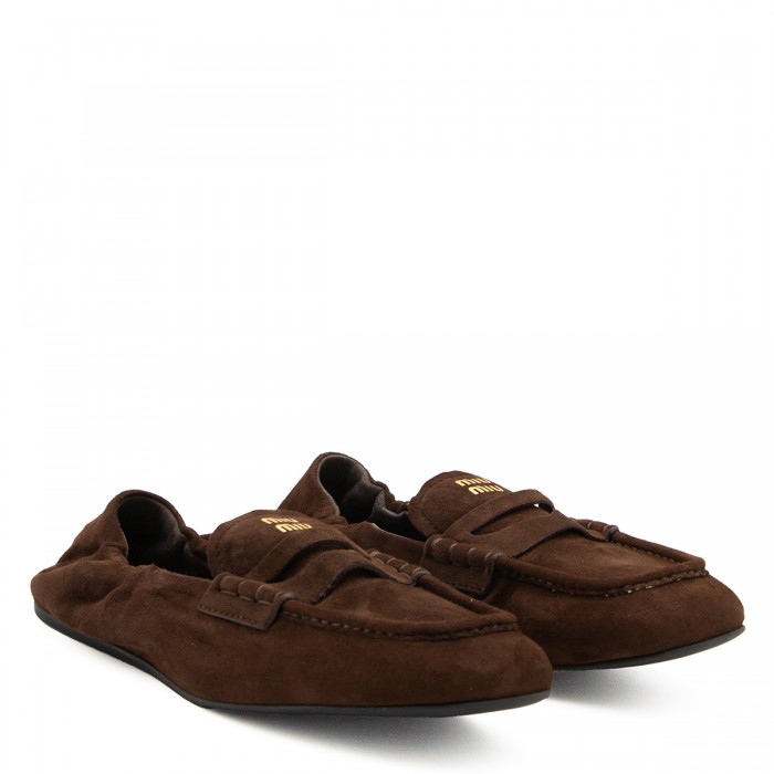 DARK BROWN LEATHER LOAFERS 2