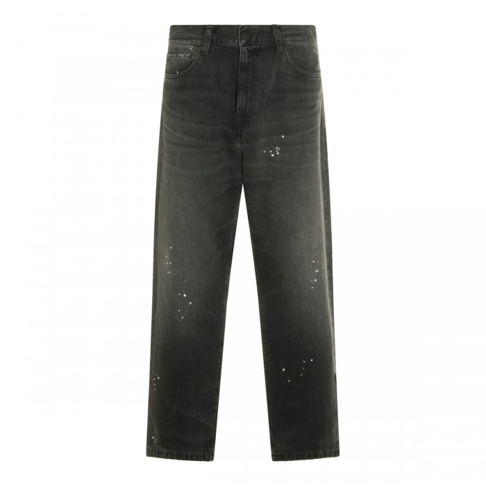 BLACK COTTON LANDON JEANS