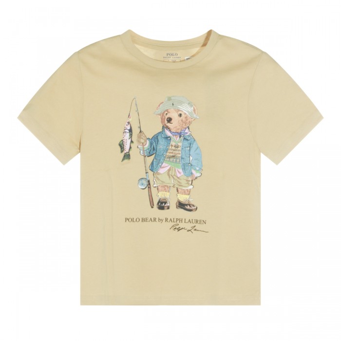 CREAM COTTON T-SHIRT