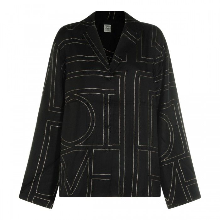 BLACK AND GOLD SILK...