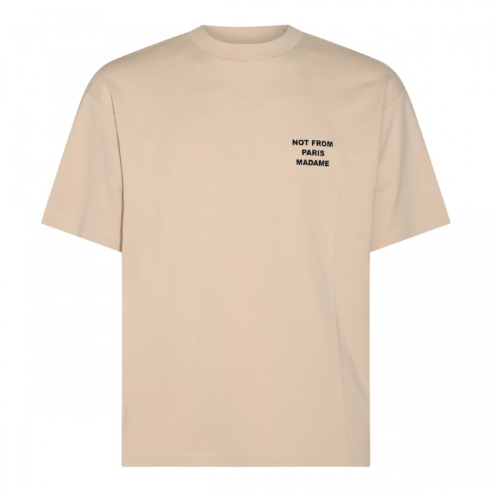 BEIGE COTTON T-SHIRT