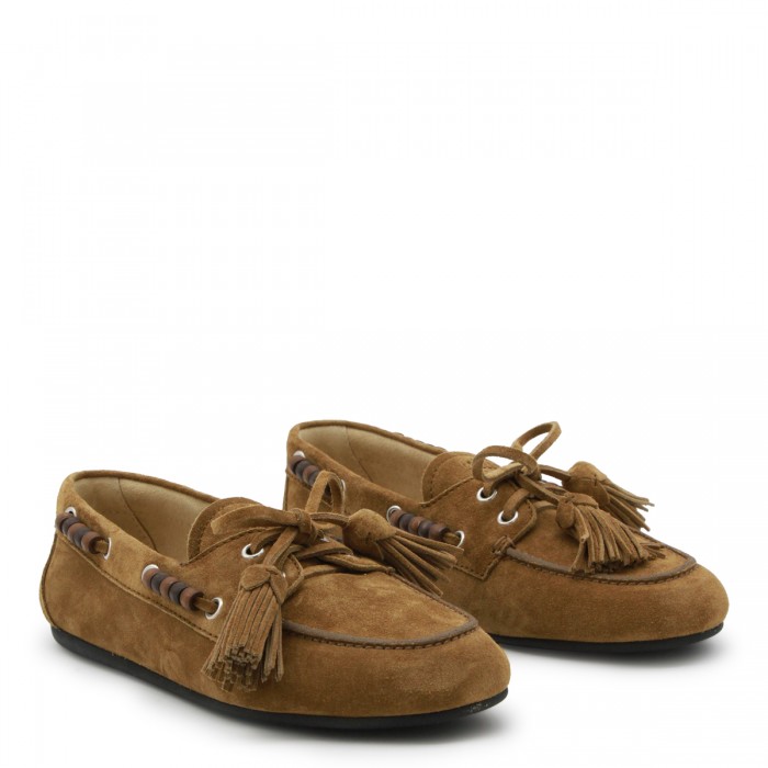 OLIVE SUEDE LOAFERS 2