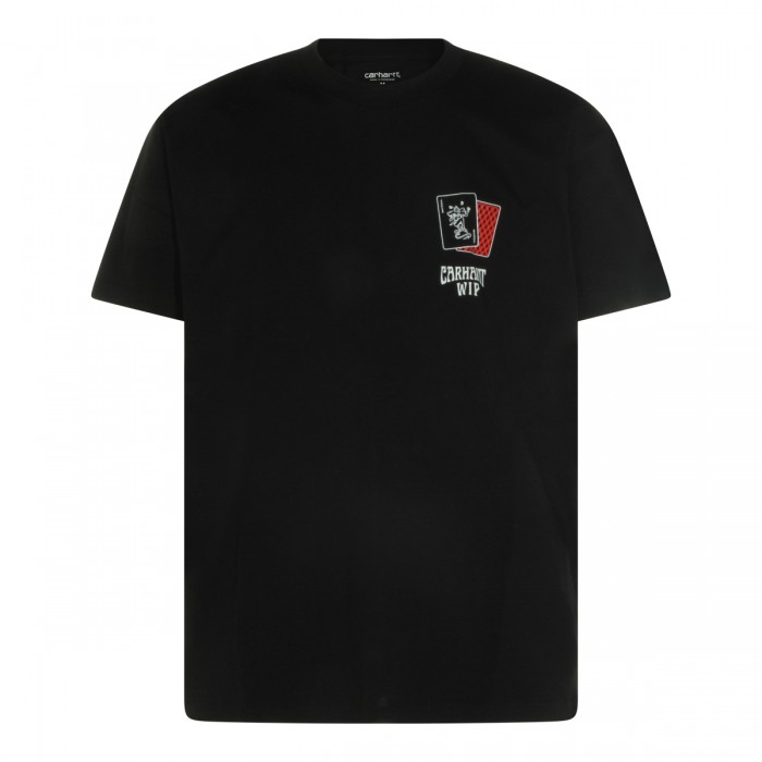 BLACK COTTON T-SHIRT