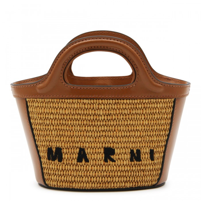 BROWN TROPICALIA MINI TOP...