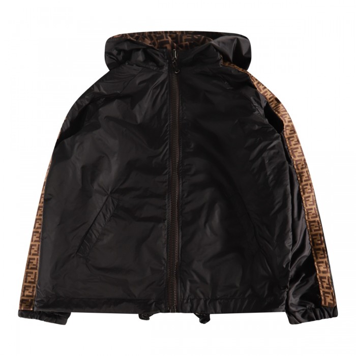 BLACK REVERSIBLE RAINPROOF...