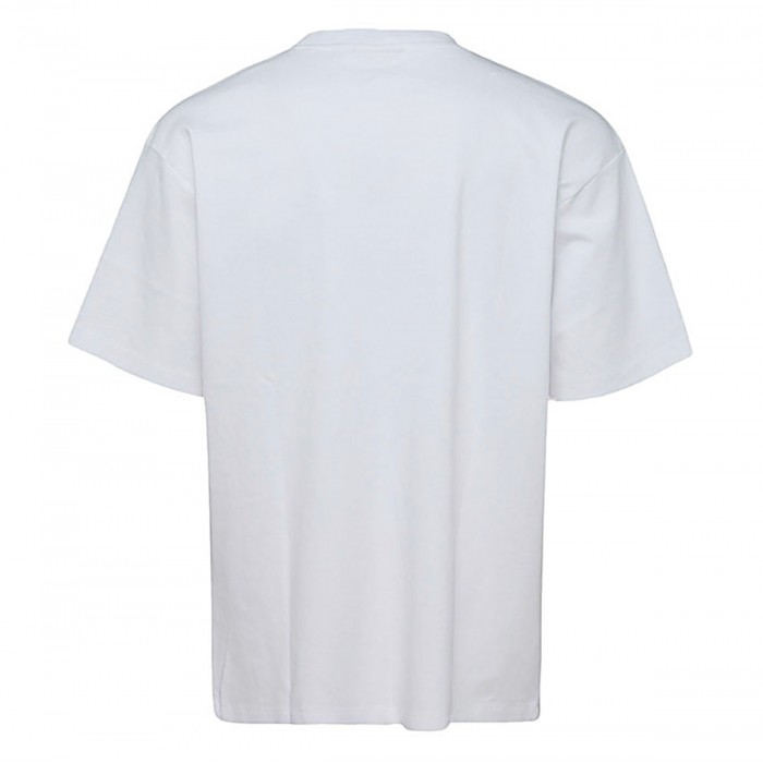 WHITE COTTON SLOGAN T-SHIRT 2