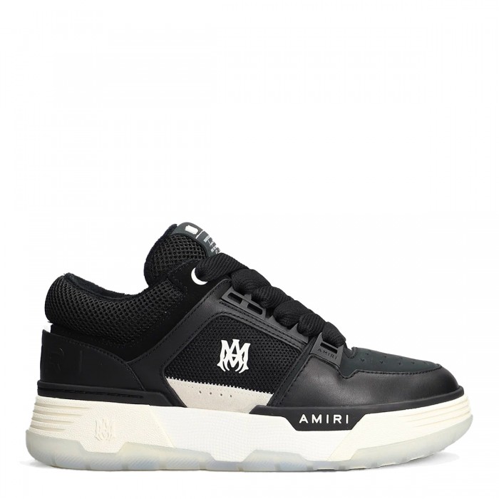 BLACK LEATHER MA-1 SNEAKERS