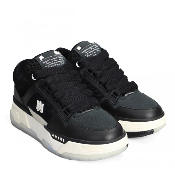BLACK LEATHER MA-1 SNEAKERS 2
