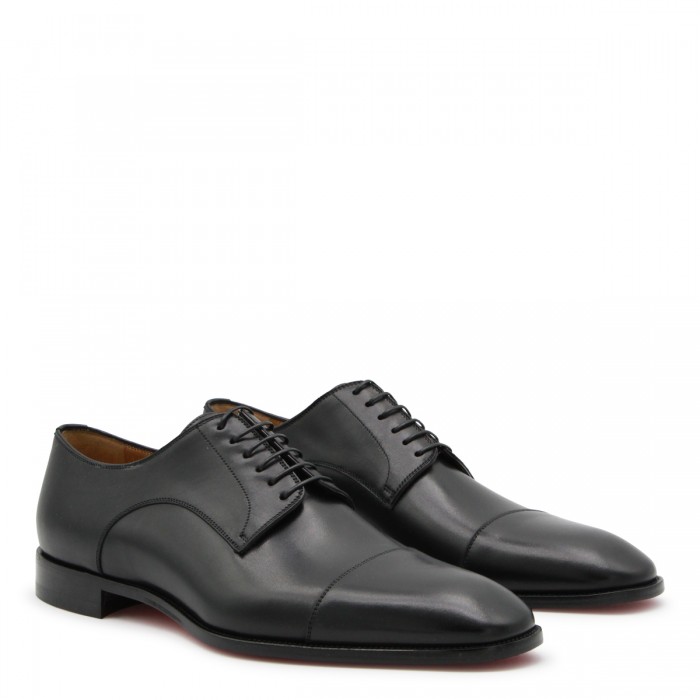 BLACK LEATHER TOP 5 LACE UP... 2