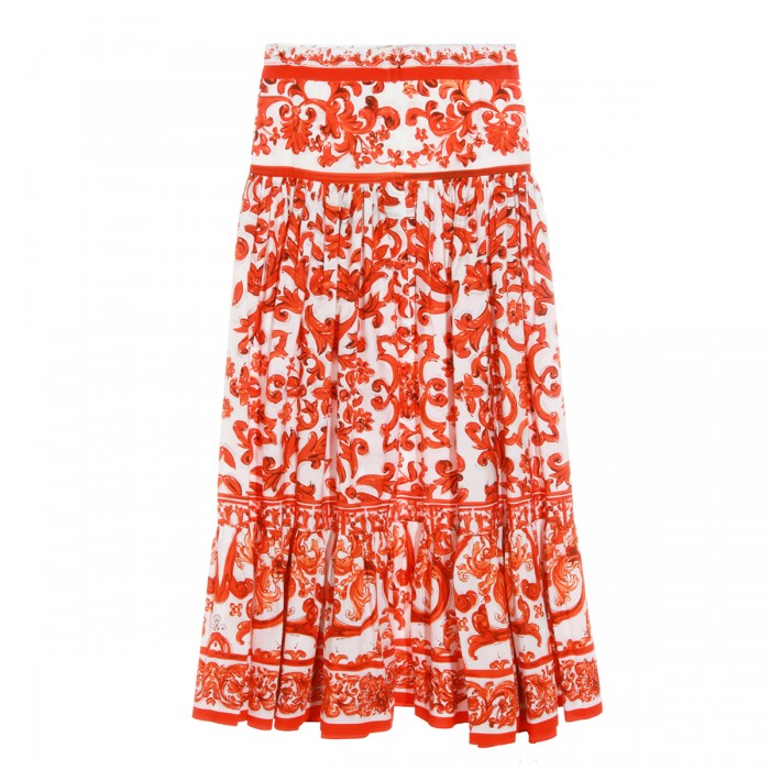 WHITE AND ORANGE COTTON... 2