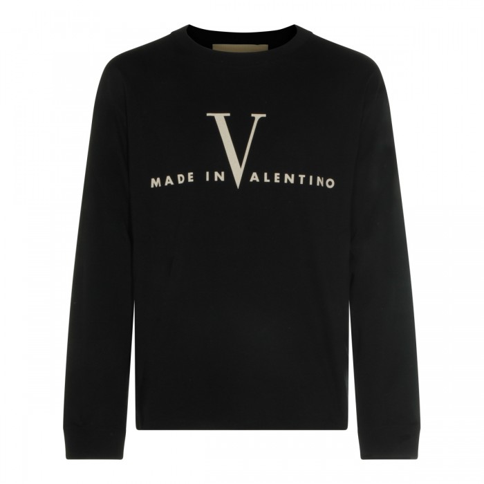 BLACK COTTON T-SHIRT