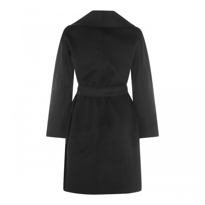 BLACK VIRGIN WOOL MESSI COAT 2