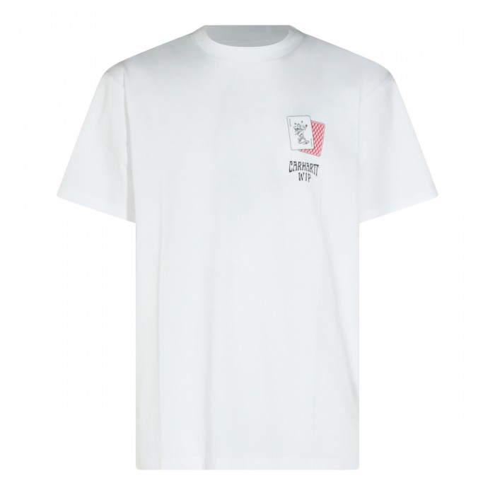 WHITE COTTON T-SHIRT
