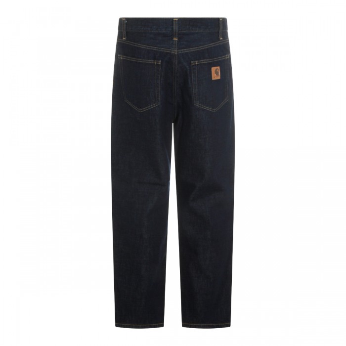 BLUE RINSED AARON COTTON JEANS 2
