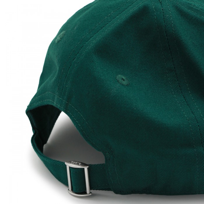 DARK GREEN COTTON BASEBALL CAP 2