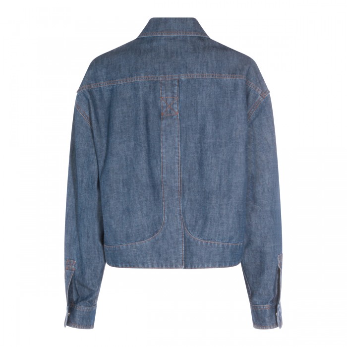 BLUE COTTON DENIM JACKET 2