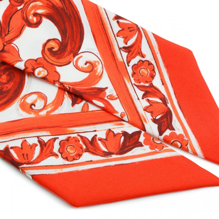 ORANGE AND WHITE SILK... 2