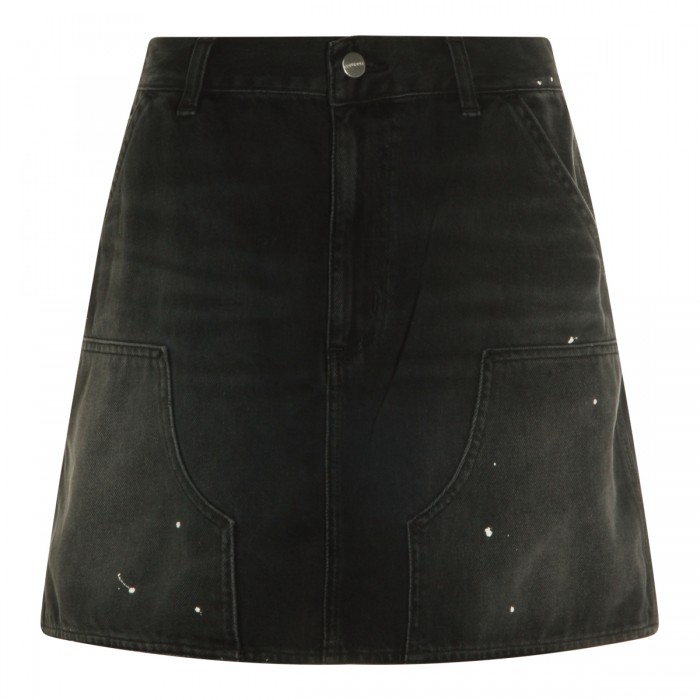BLACK COTTON MAEVE SKIRT