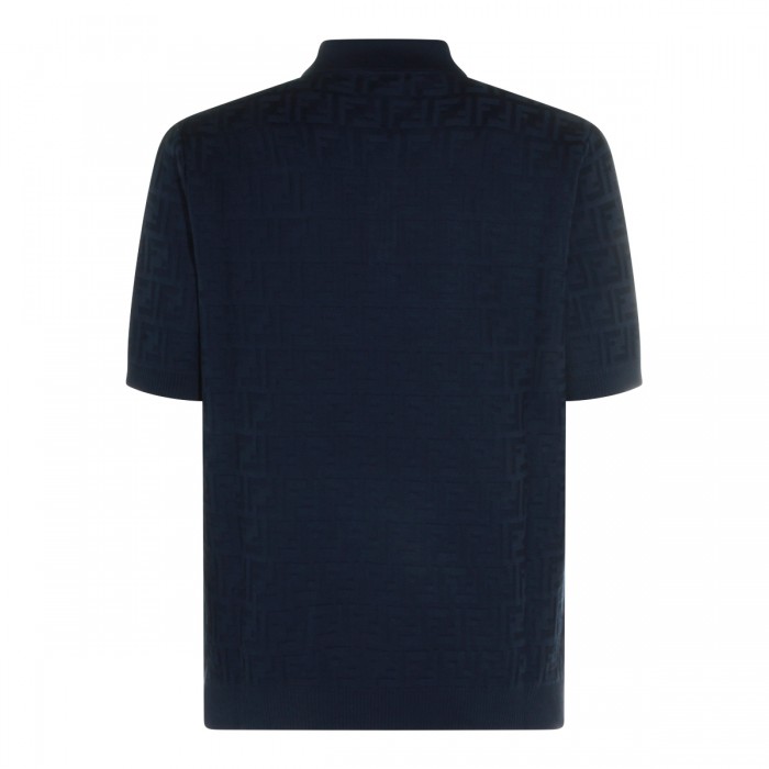 BLUE COTTON POLO SHIRT  2
