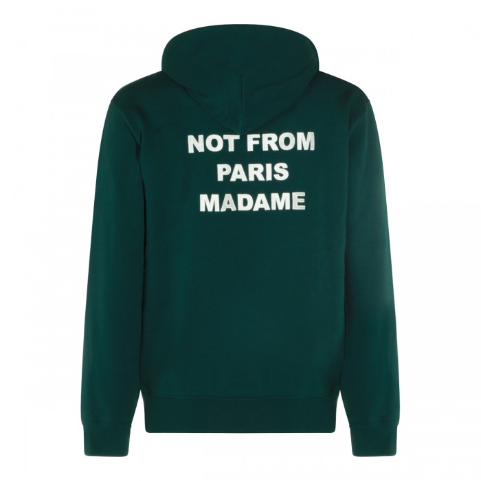 DARK GREEN COTTON SWEATSHIRT 2