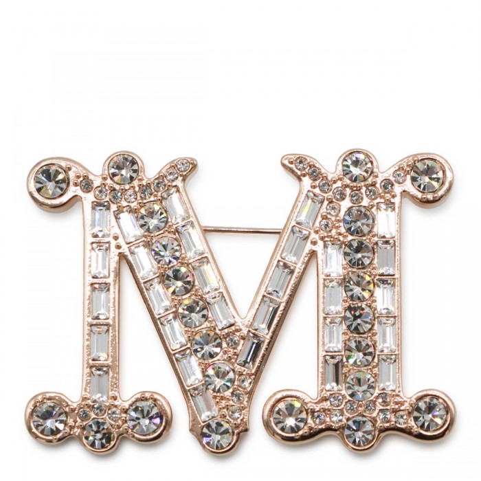 SILVER BRASS BAFF BROOCHE