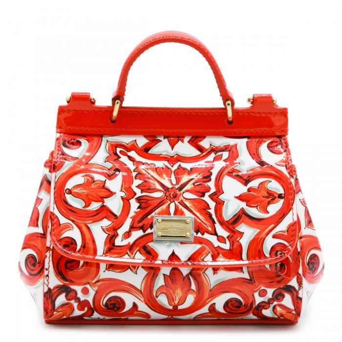 WHITE AND ORANGE LEATHER...