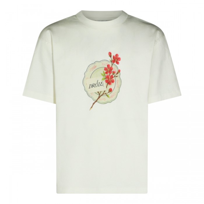 WHITE COTTON T-SHIRT