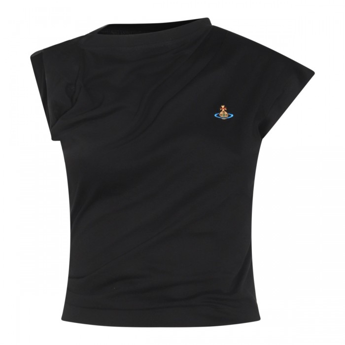 BLACK COTTON HEBO TOP