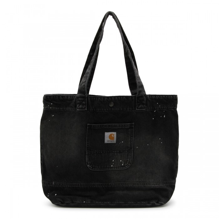 DESTROY WASH BLACK DENIM TOTE