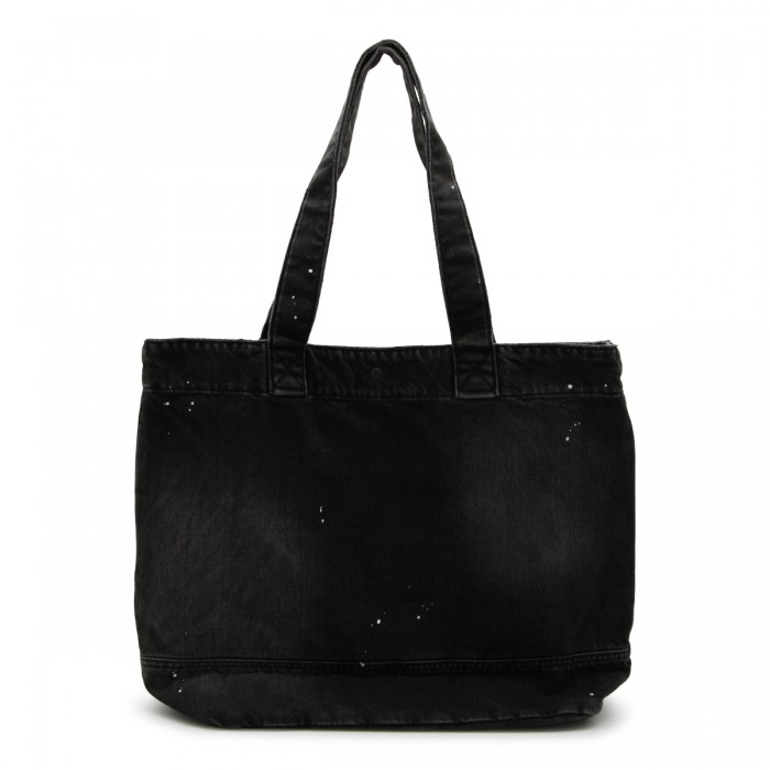 DESTROY WASH BLACK DENIM TOTE 2