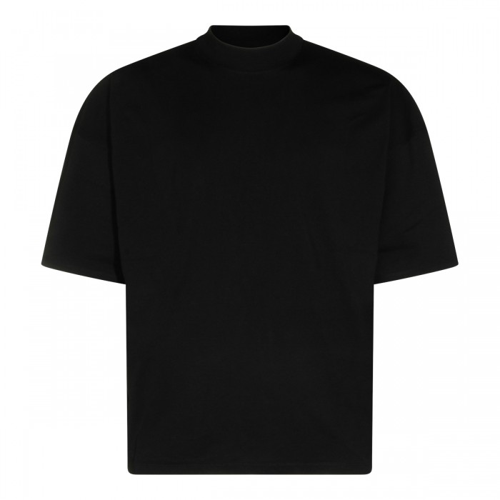 BLACK COTTON T-SHIRT