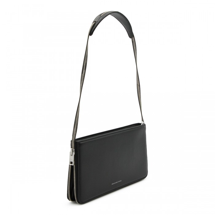 BLACK LEATHER SHOULDER BAG 2